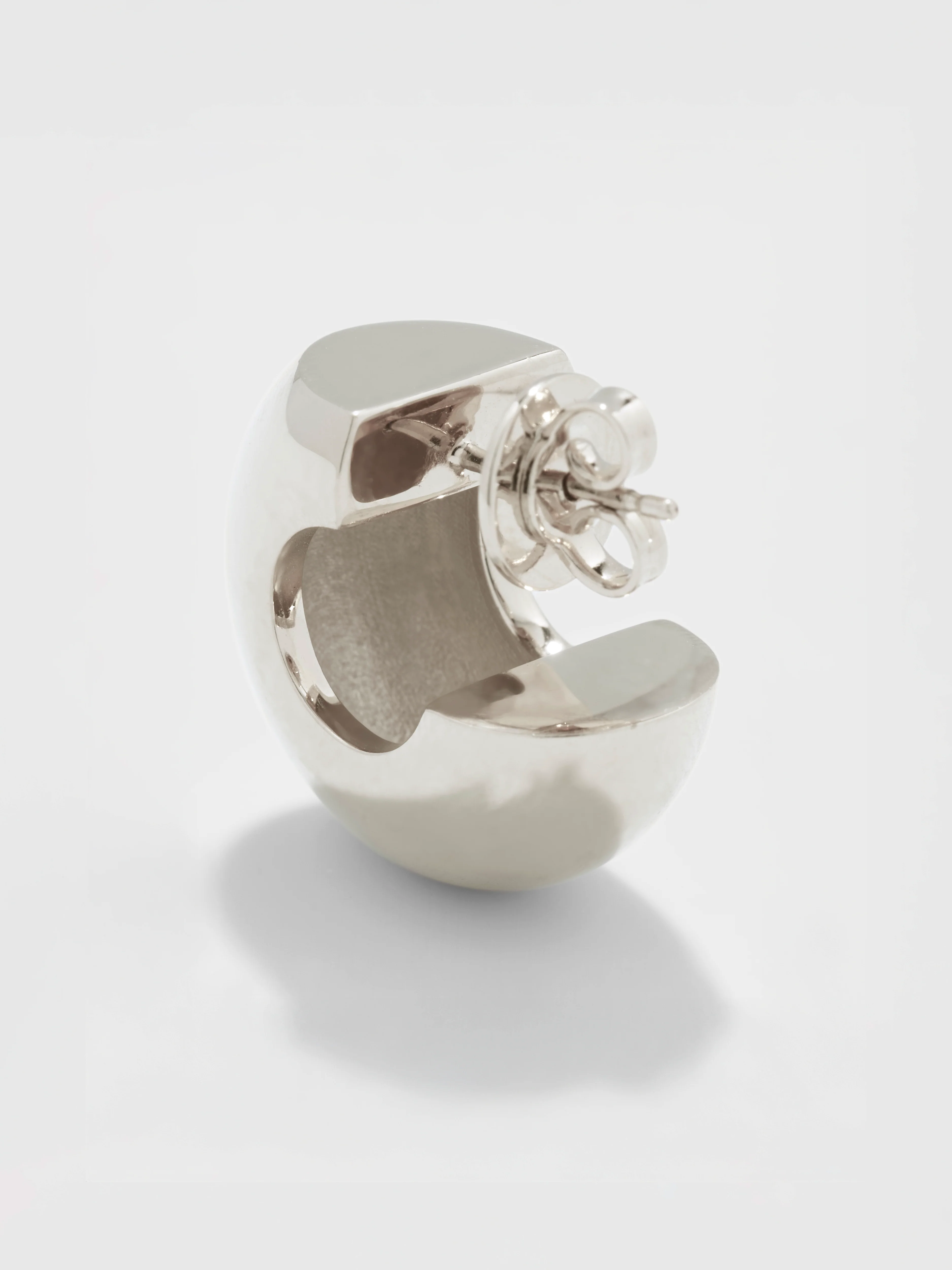 Alma Medium Palladium-Plated Earrings - Image 2