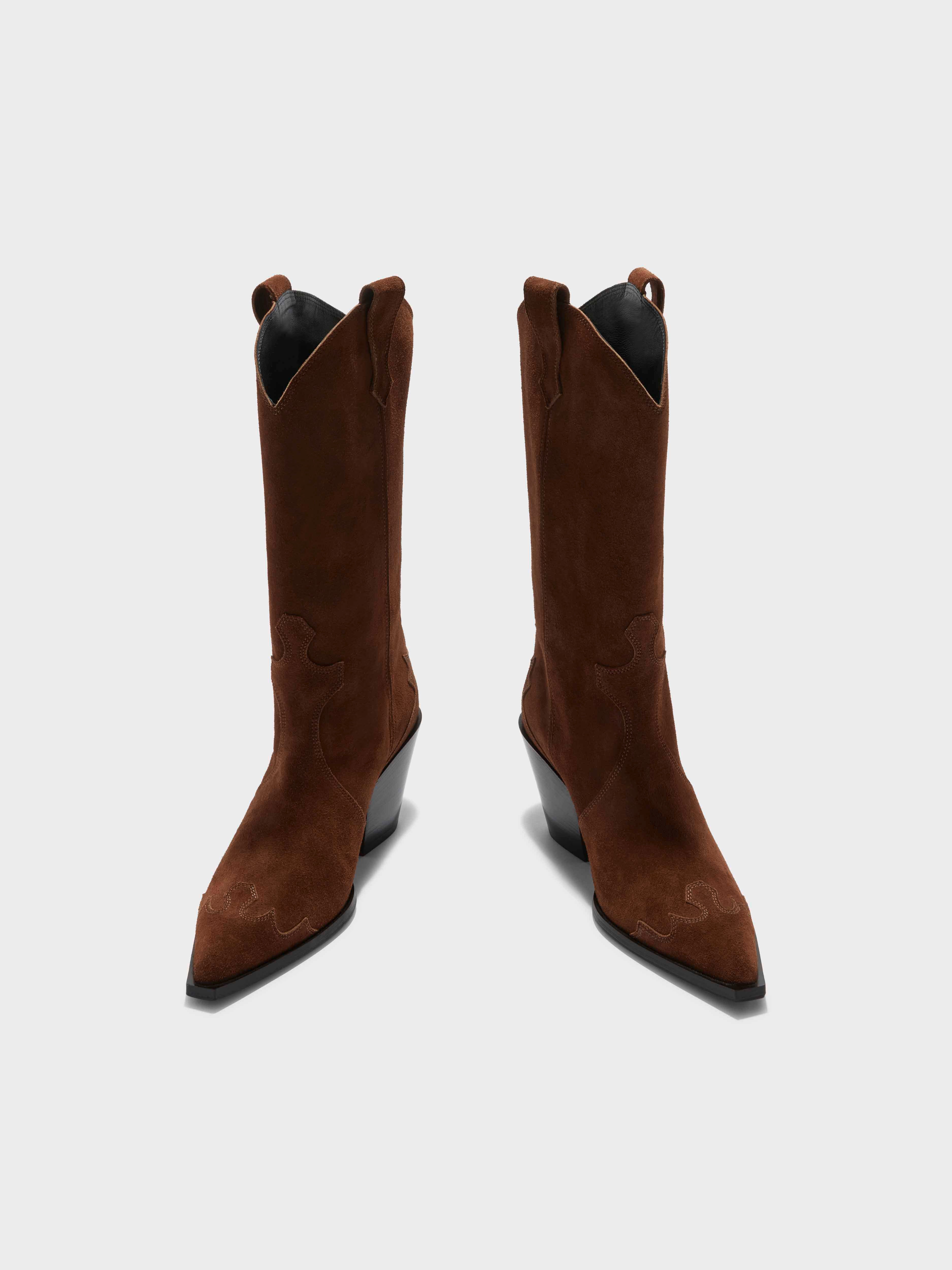 Ariel Suede Cowboy Boots - Image 3