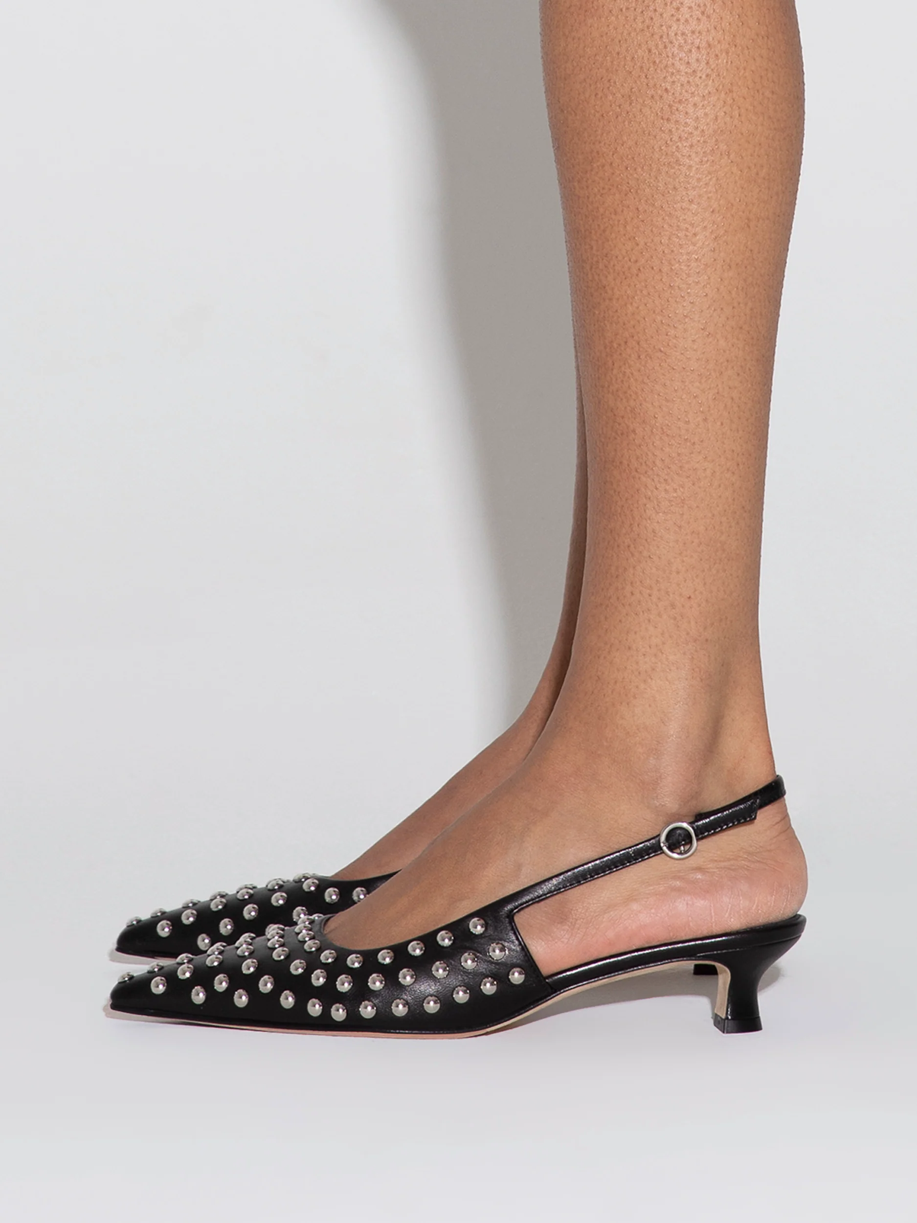 Catrina Studded Slingback Pumps - Image 6