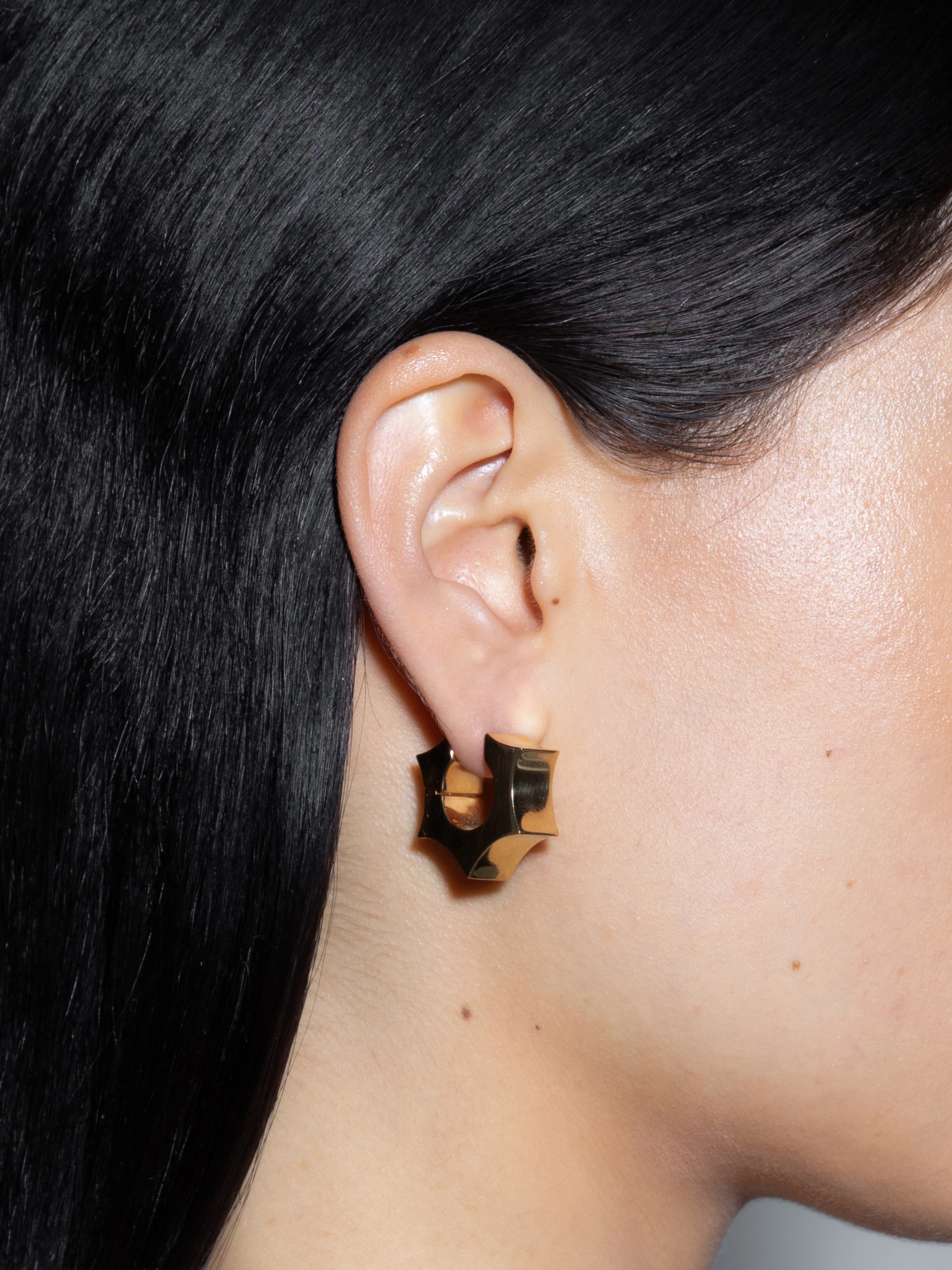 Parker 18kt Gold-Plated Hoop Earrings - Image 3