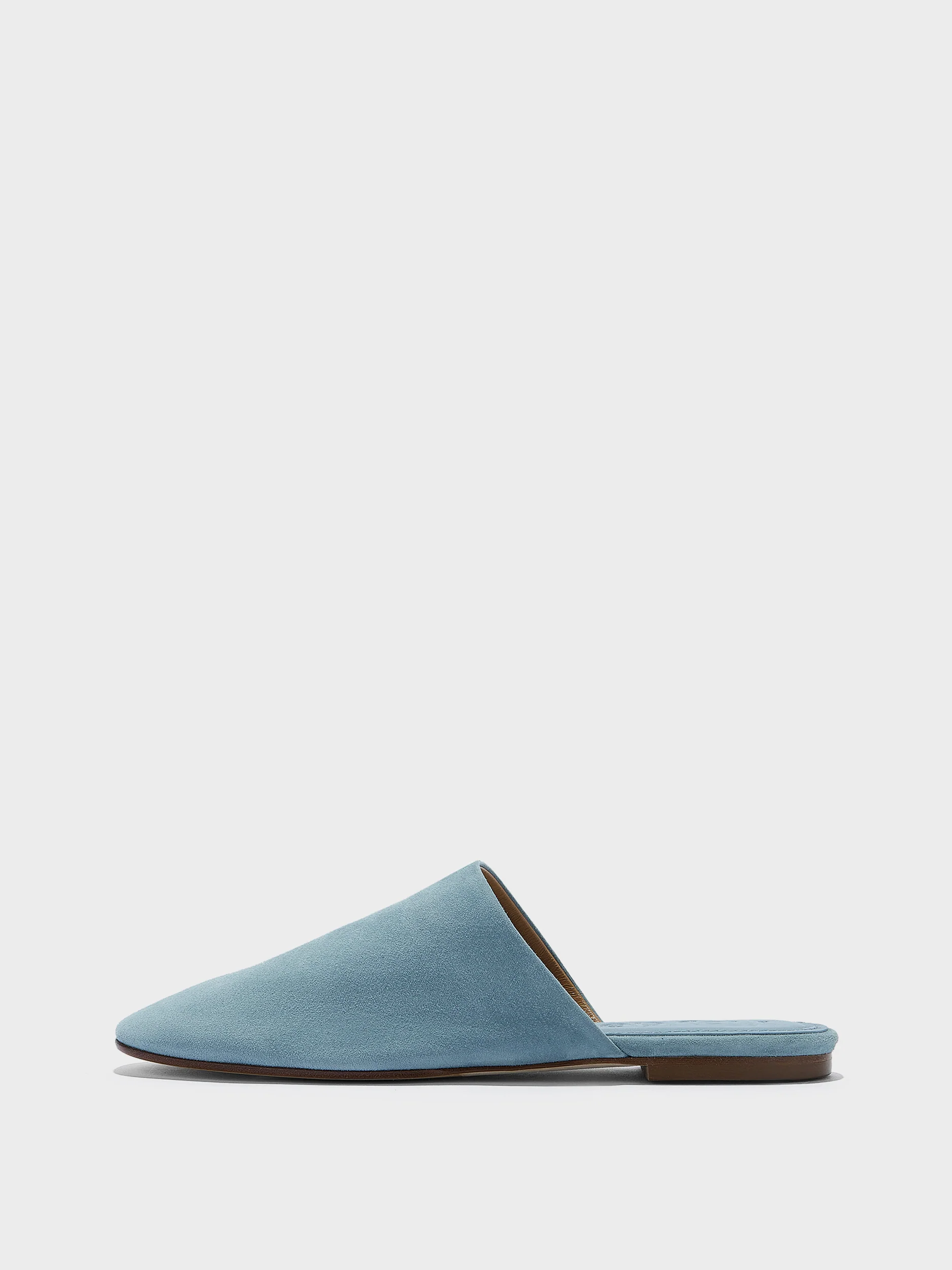 Rega Suede Round-Toe Mules