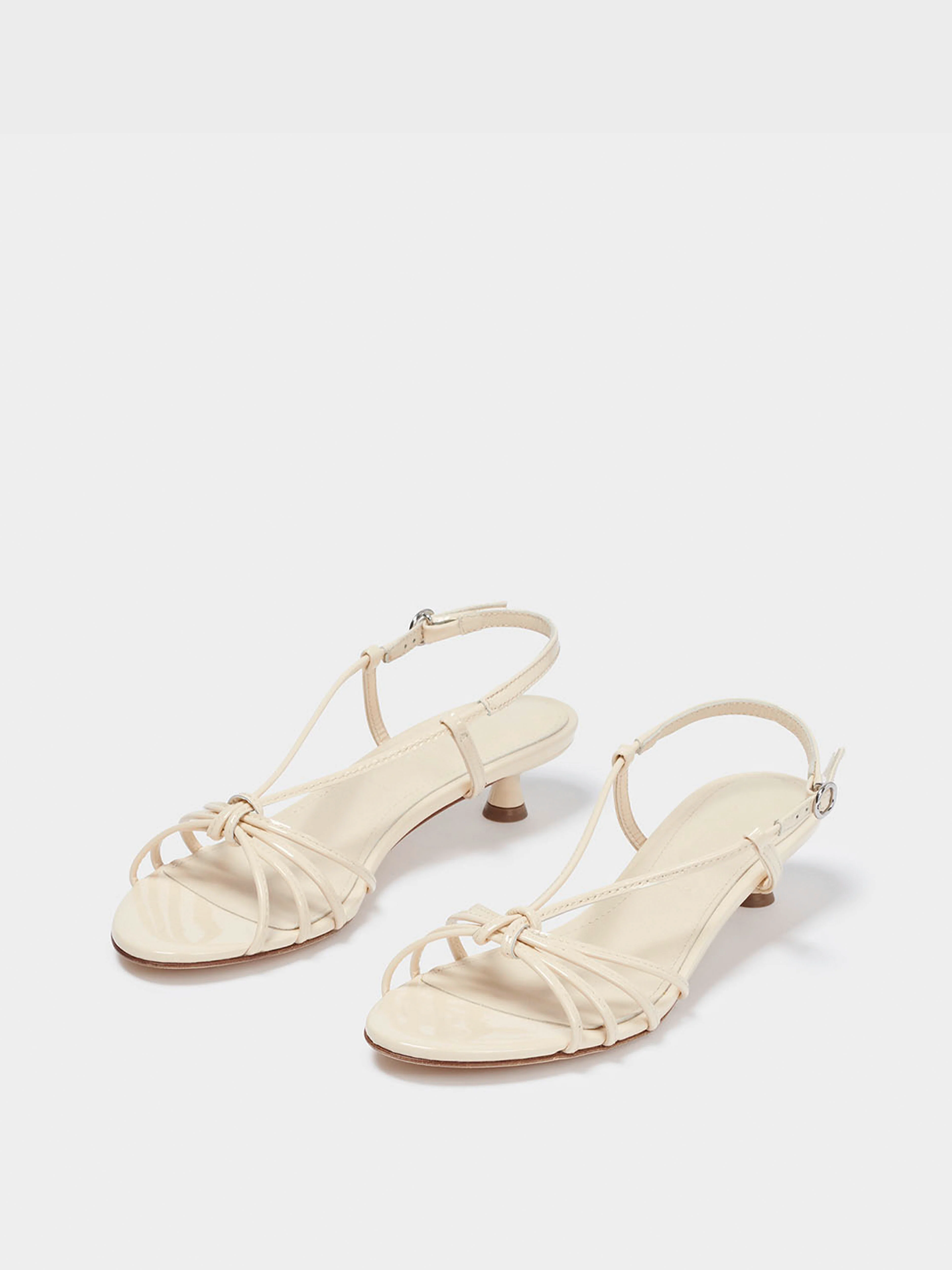 Rhonda Leather Kitten-Heel Sandals - Image 2