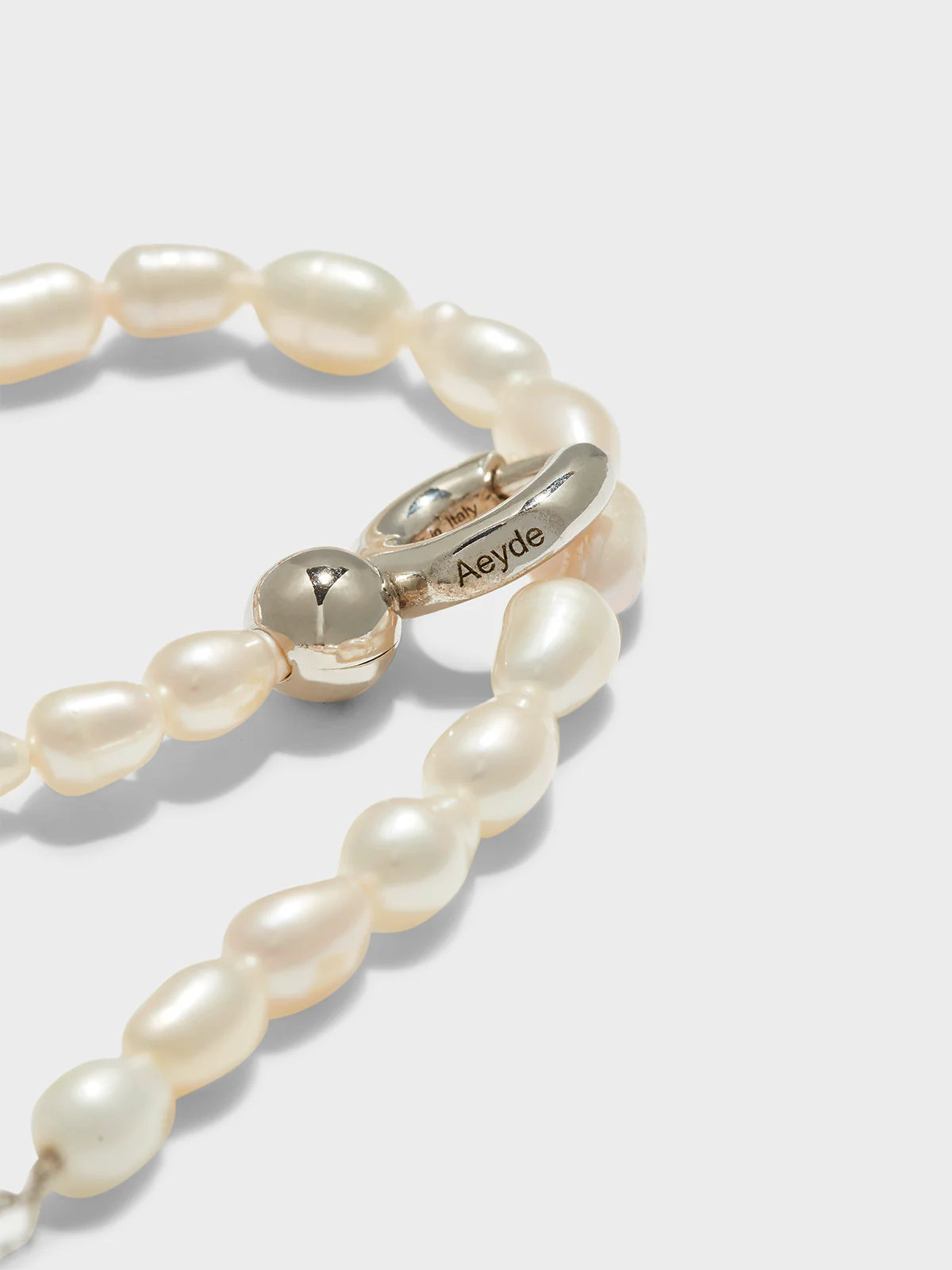 Seth Pearl and Palladium-Plated Bracelet - Image 2