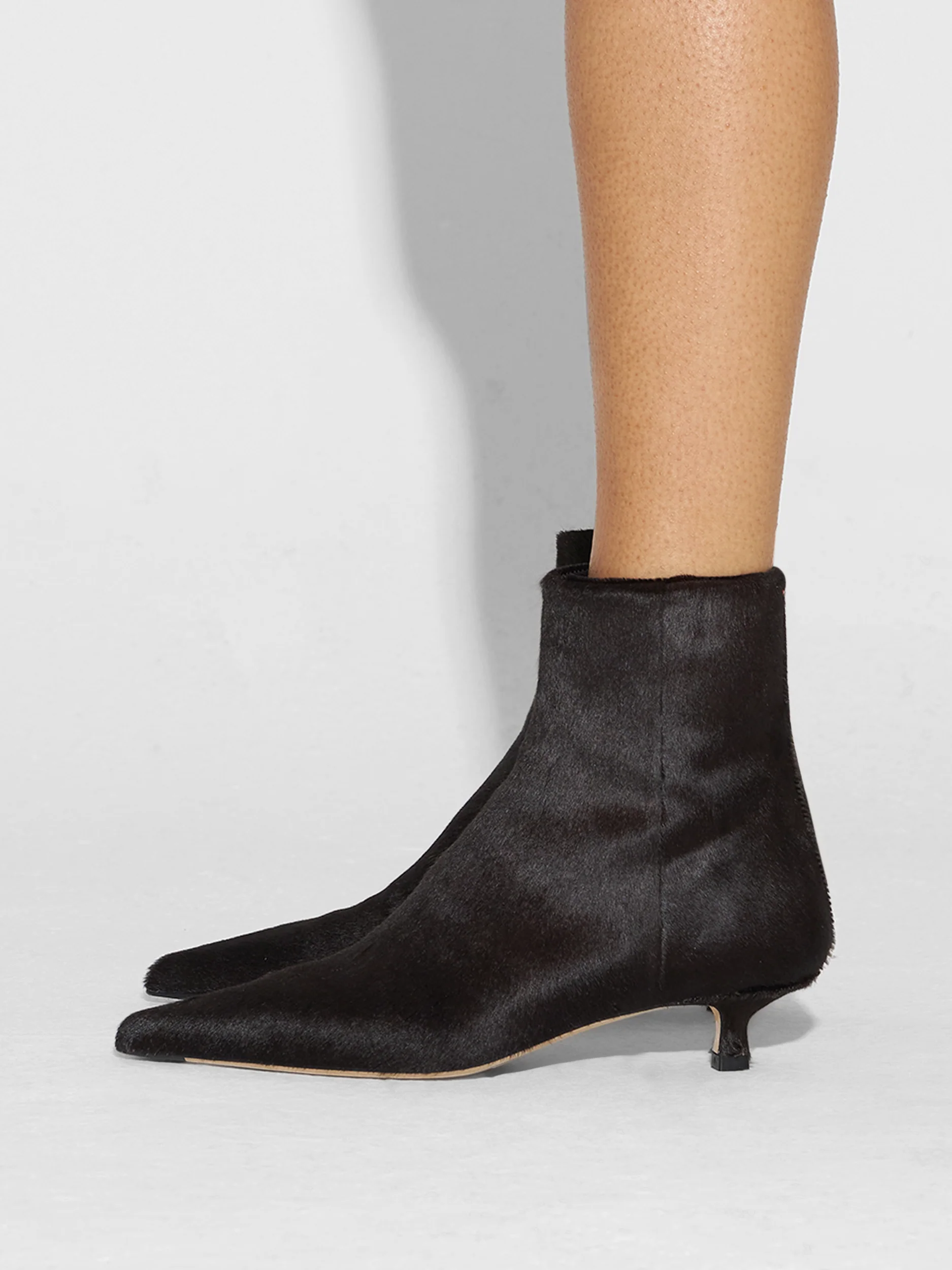 Sofie Pony Hair Ankle Boots - Image 6