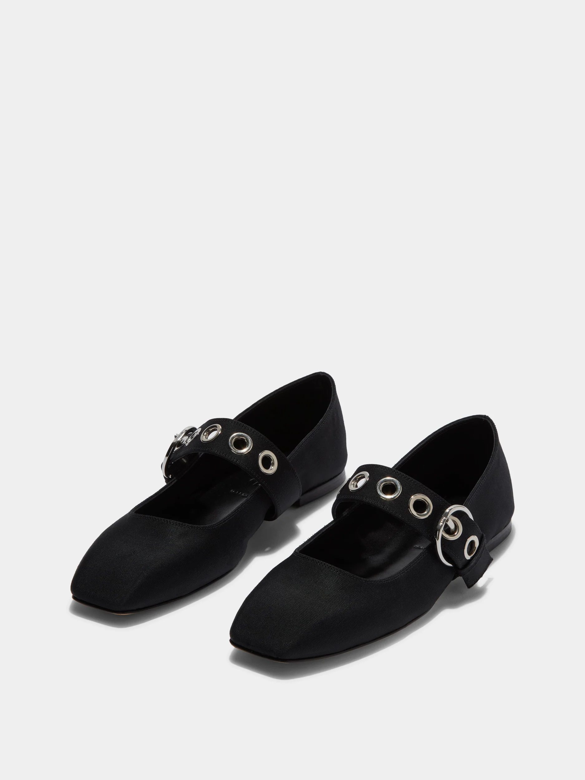 Uma Eyelet Grosgrain Mary-Jane Flats - Image 2