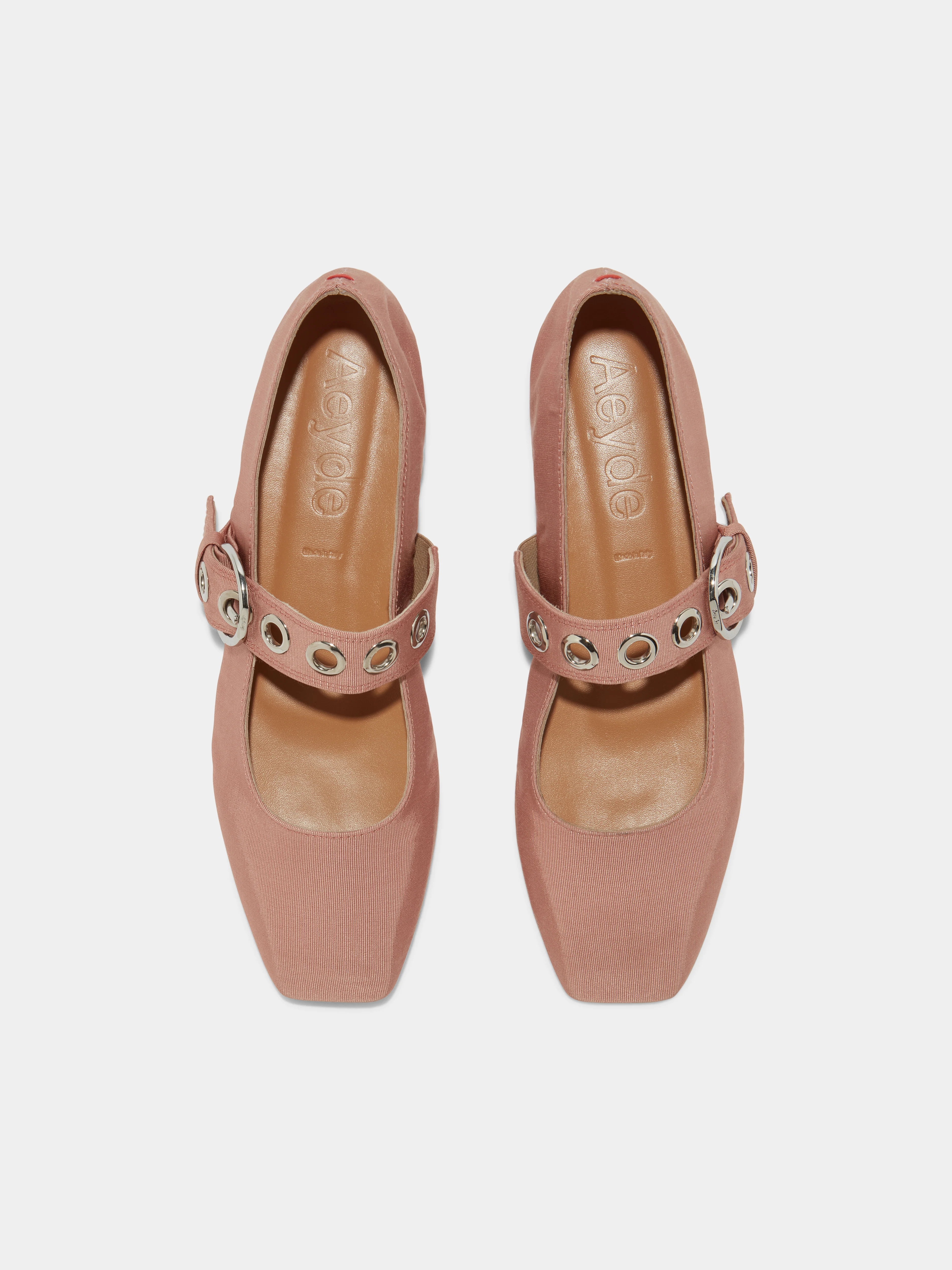 Uma Eyelet Grosgrain Mary-Janes Flats - Image 5