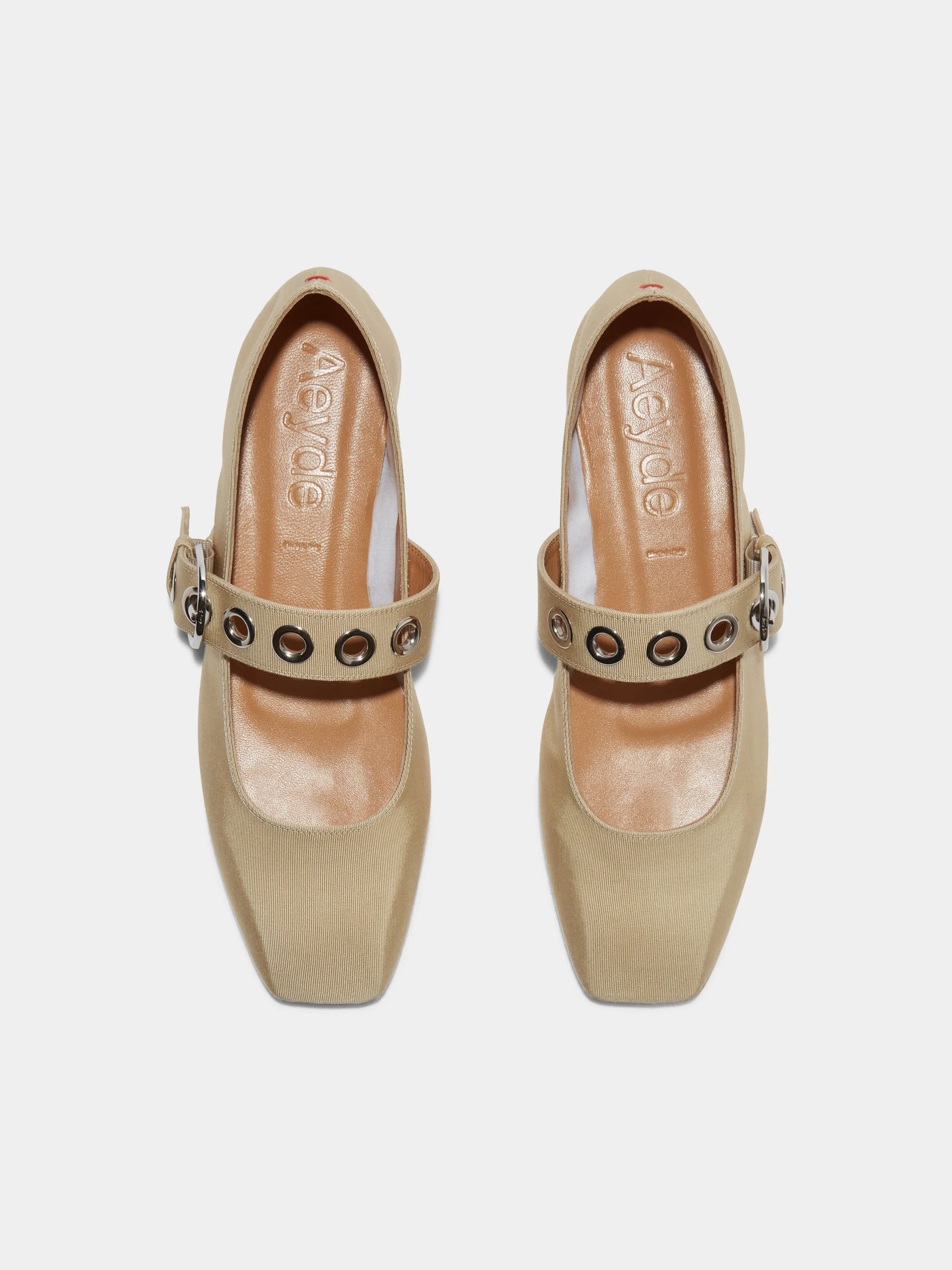Uma Eyelet Grosgrain Mary-Jane Flats - Image 5