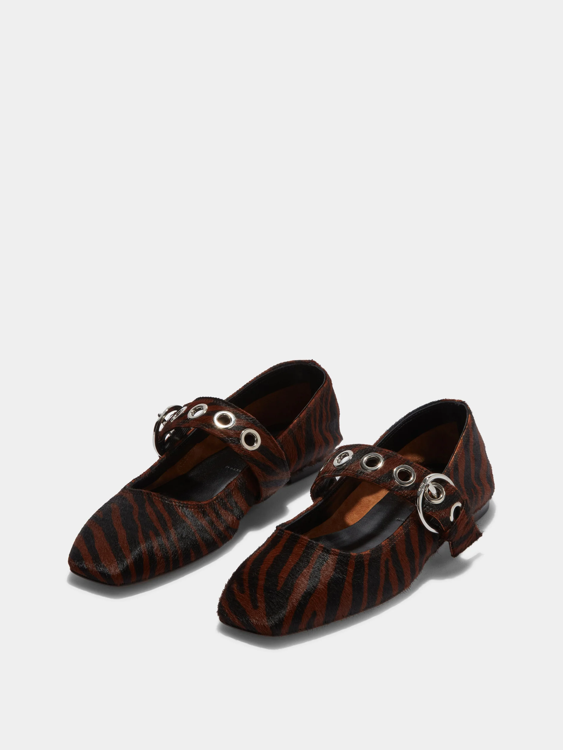 Uma Eyelet Pony Hair Mary-Janes - Image 2