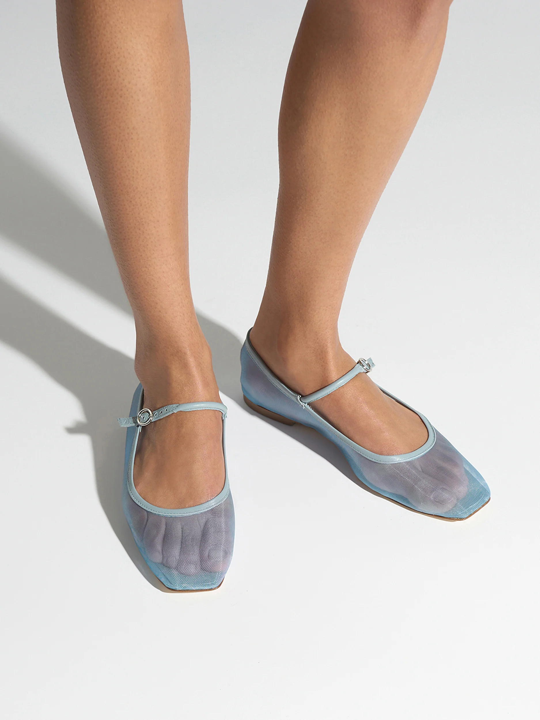 Uma Mesh Mary-Jane Flats - Image 2