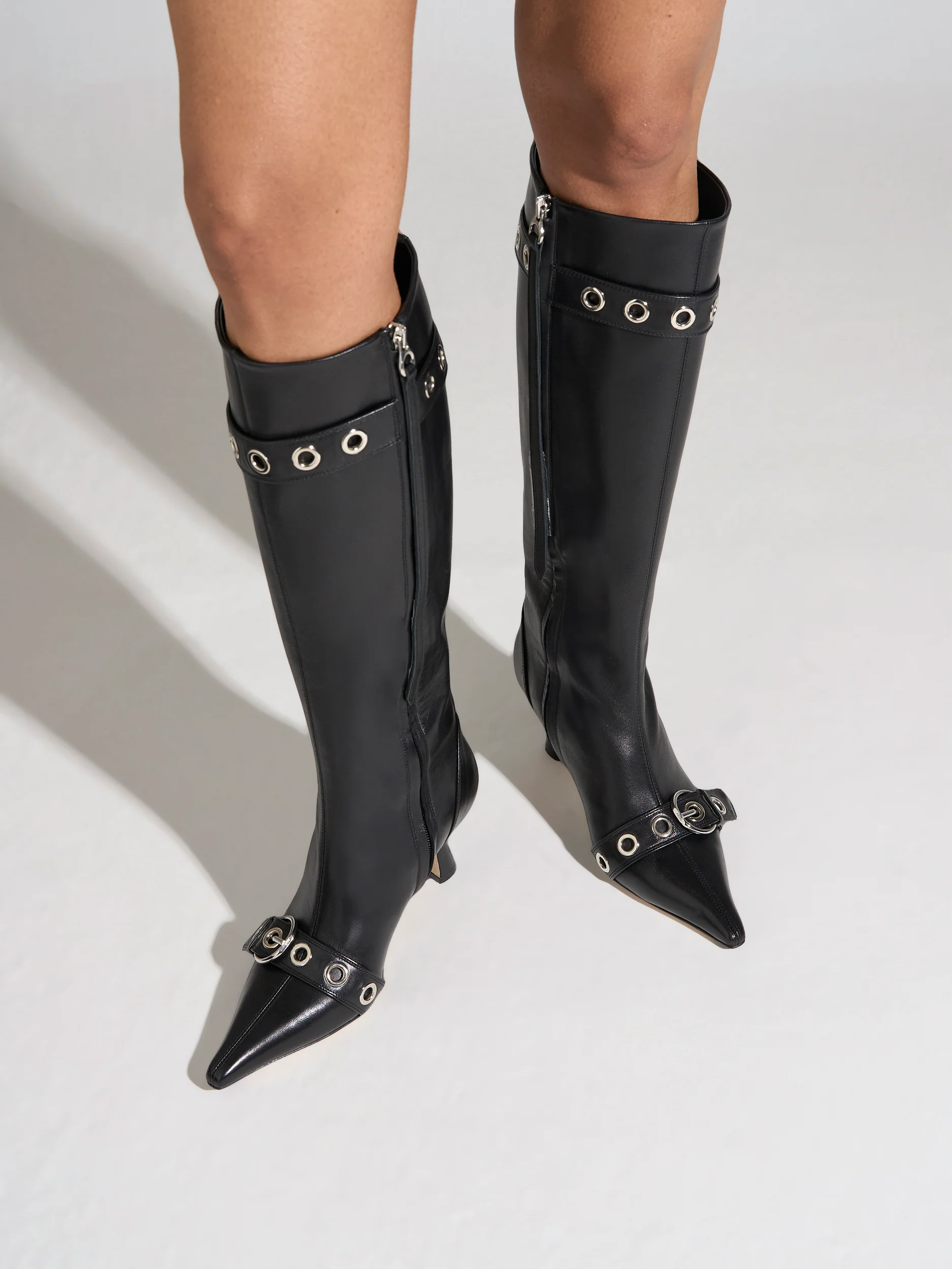 Vivian Eyelet High Boots - Image 2
