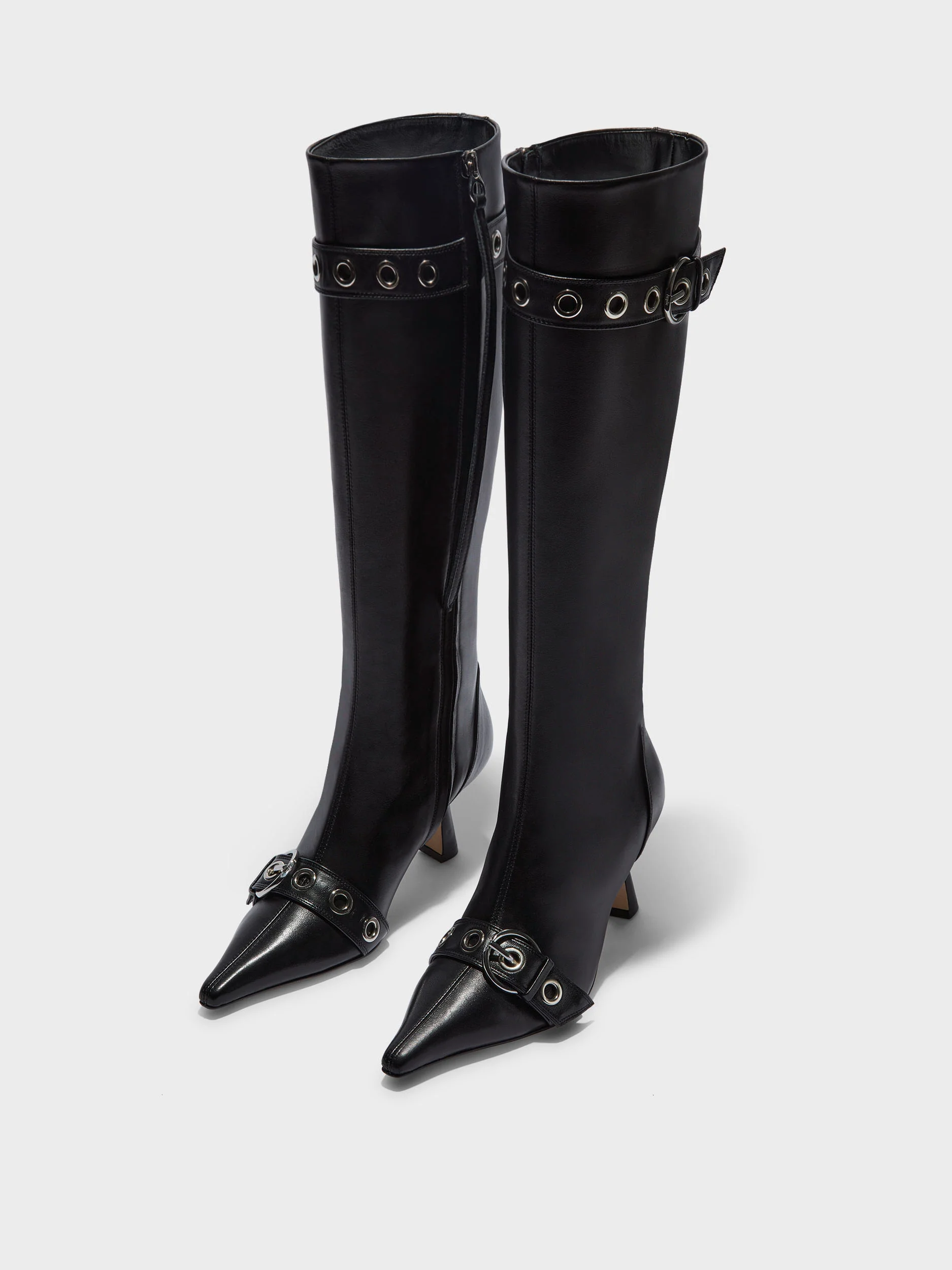 Vivian Eyelet High Boots - Image 3